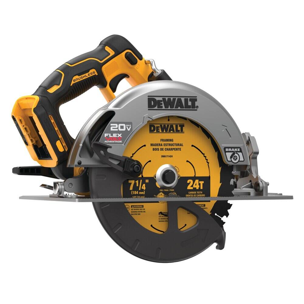 DEWALT DCS573B FLEXVOLT ADVANTAGE 20V MAX* Circular Saw 7-1/4-Inch Cordless (Tool Only)