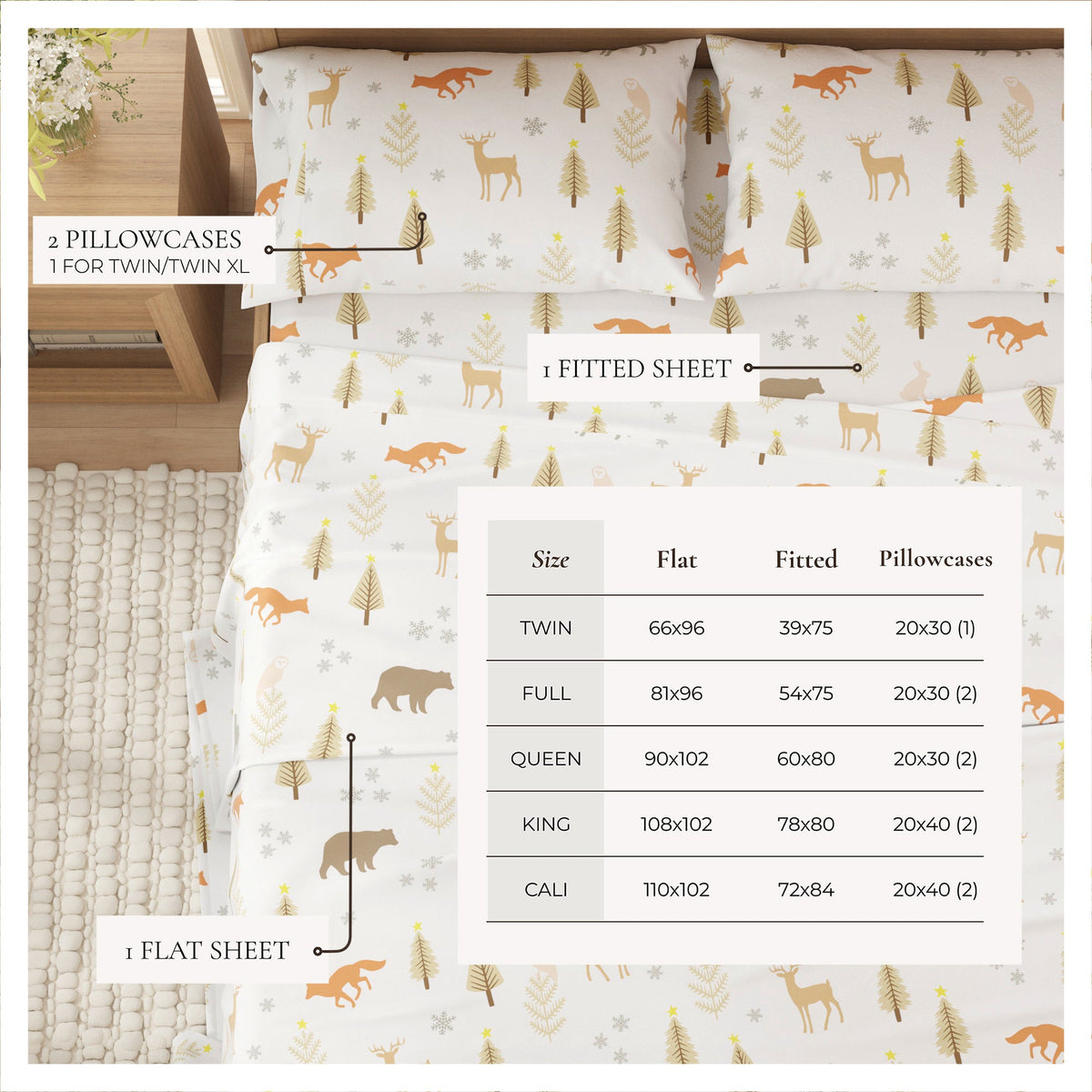 4-Piece Turkish Cotton Flannel Sheet - Stratton Collection
