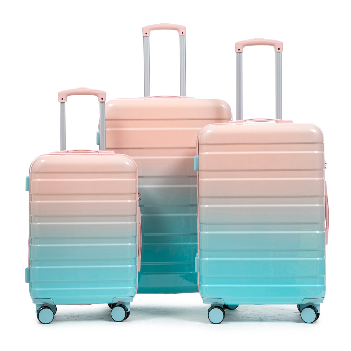 20'/24'/28' 3-Piece PC Spinner Wheel Luggage Set with Combination Lock