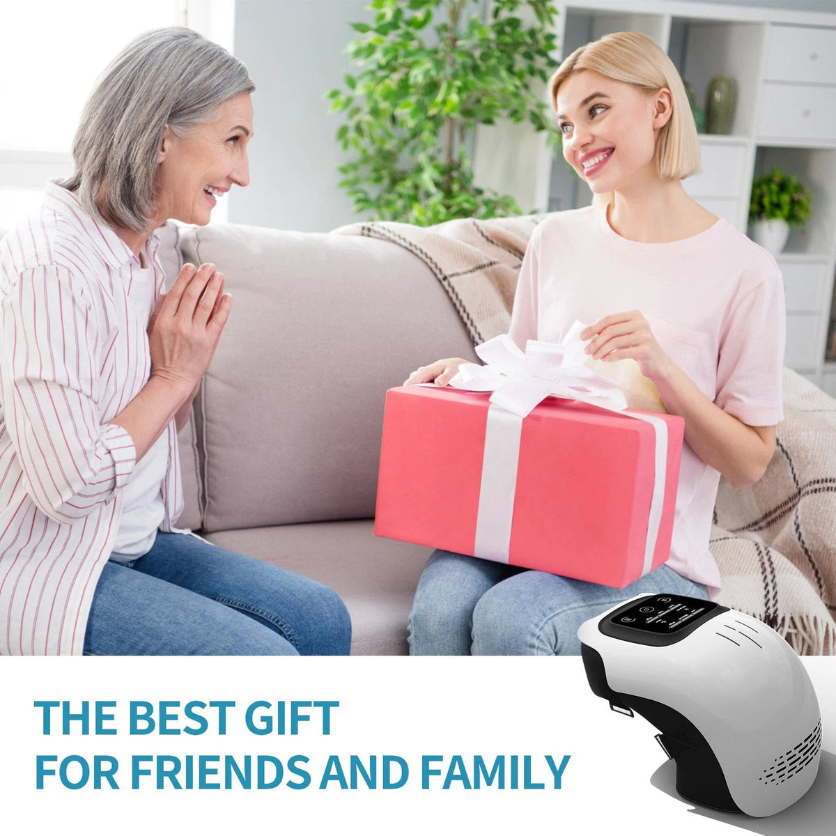 Knee Relief Massager with Heating & Vibration Technology