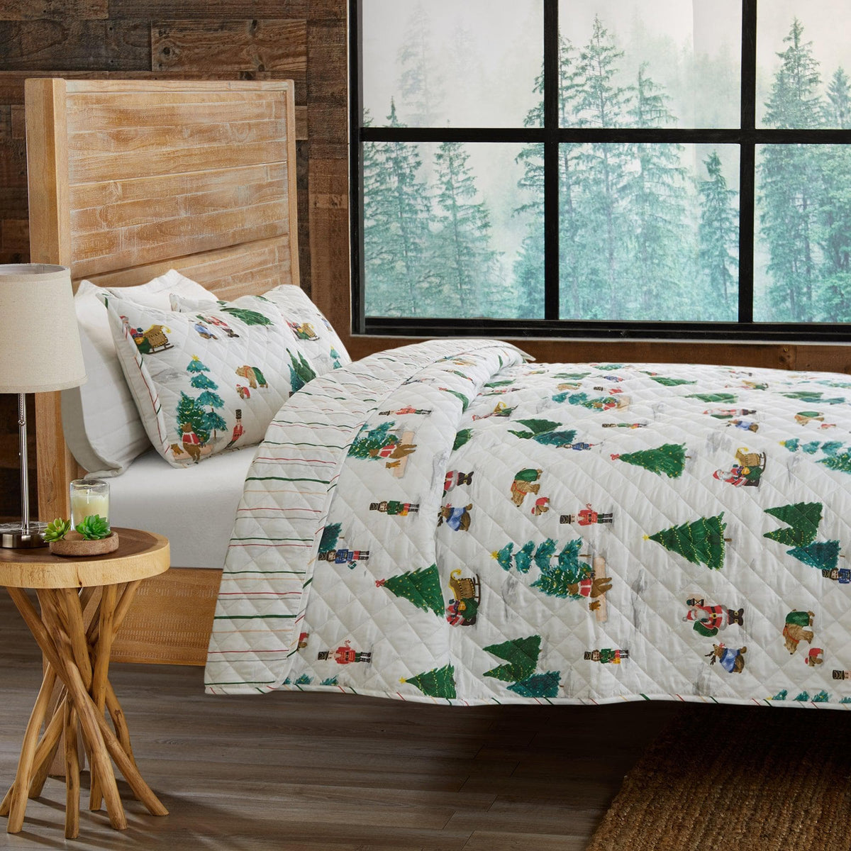 3 Piece Christmas Quilt - Mittens Collection