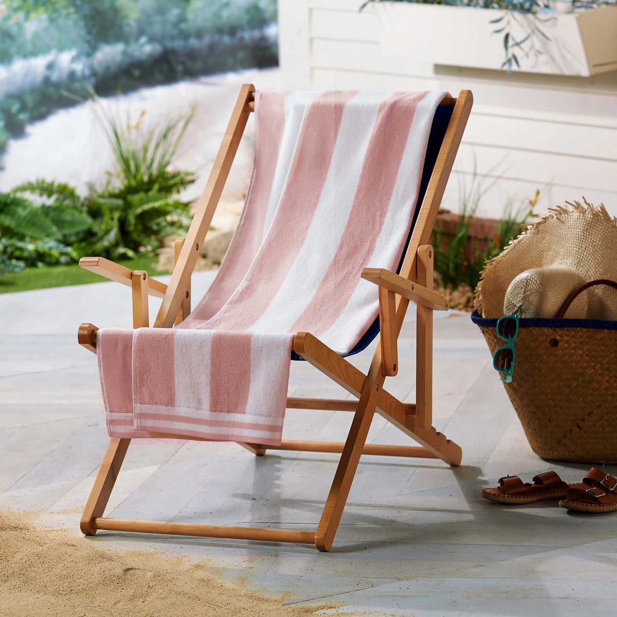 4 Pack Striped Cabana Beach Towel - Edgartown Collection