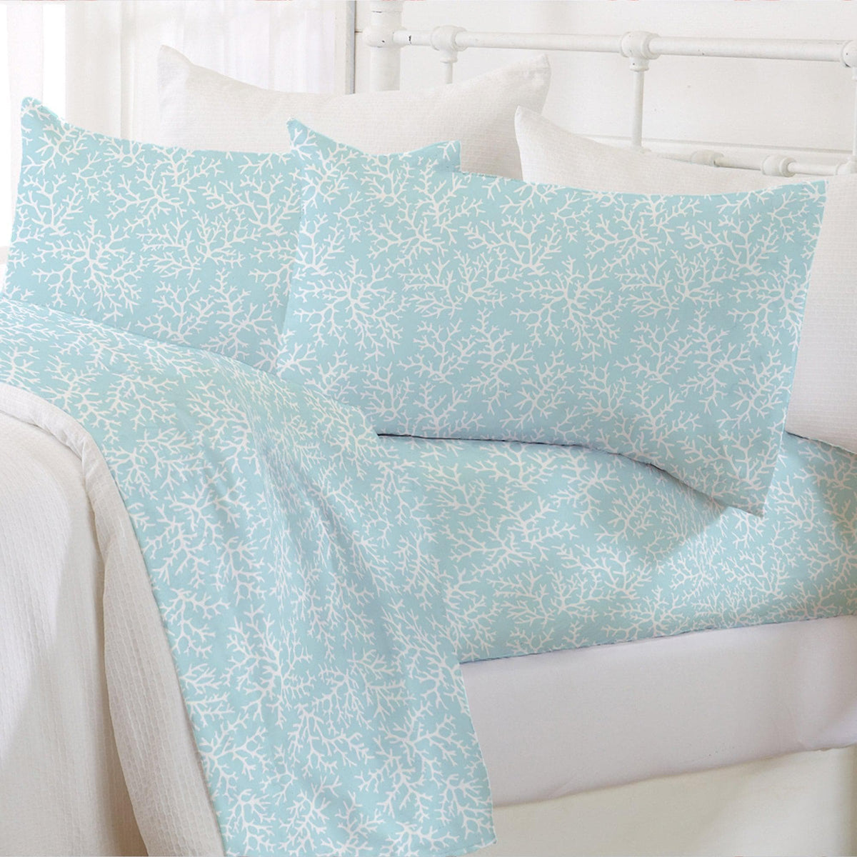 4-Piece Coastal Microfiber Sheet - Newport Collection