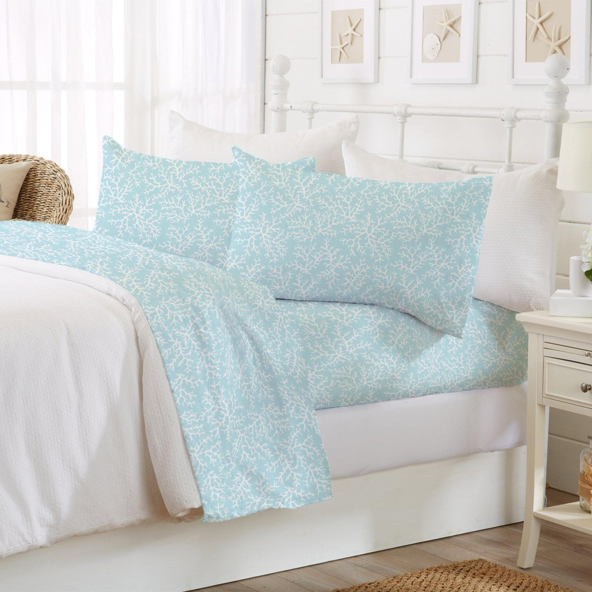 4-Piece Coastal Microfiber Sheet - Newport Collection