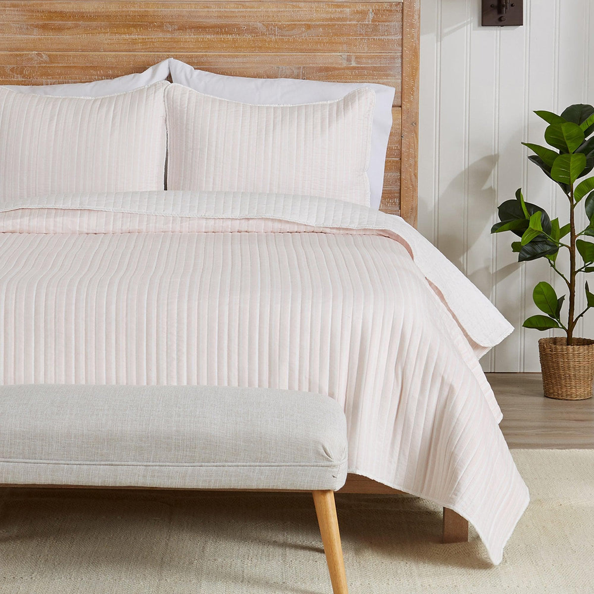 3-Piece Stripe Quilt - Marcie Collection