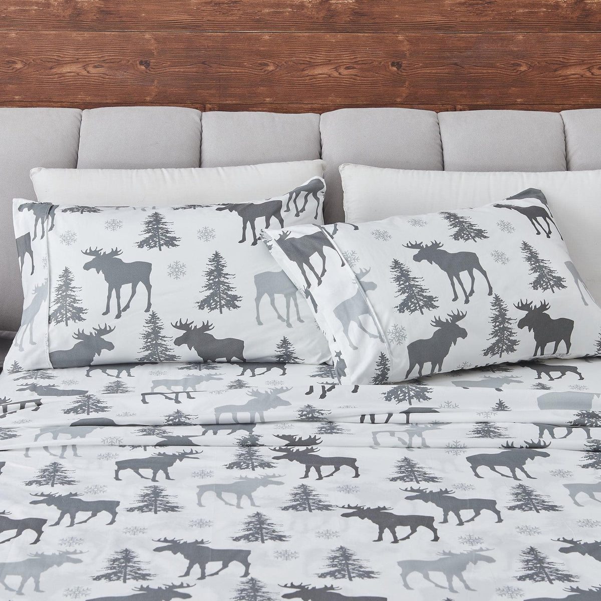 4-Piece Lodge Microfiber Sheet - Mountain Ridge Collection