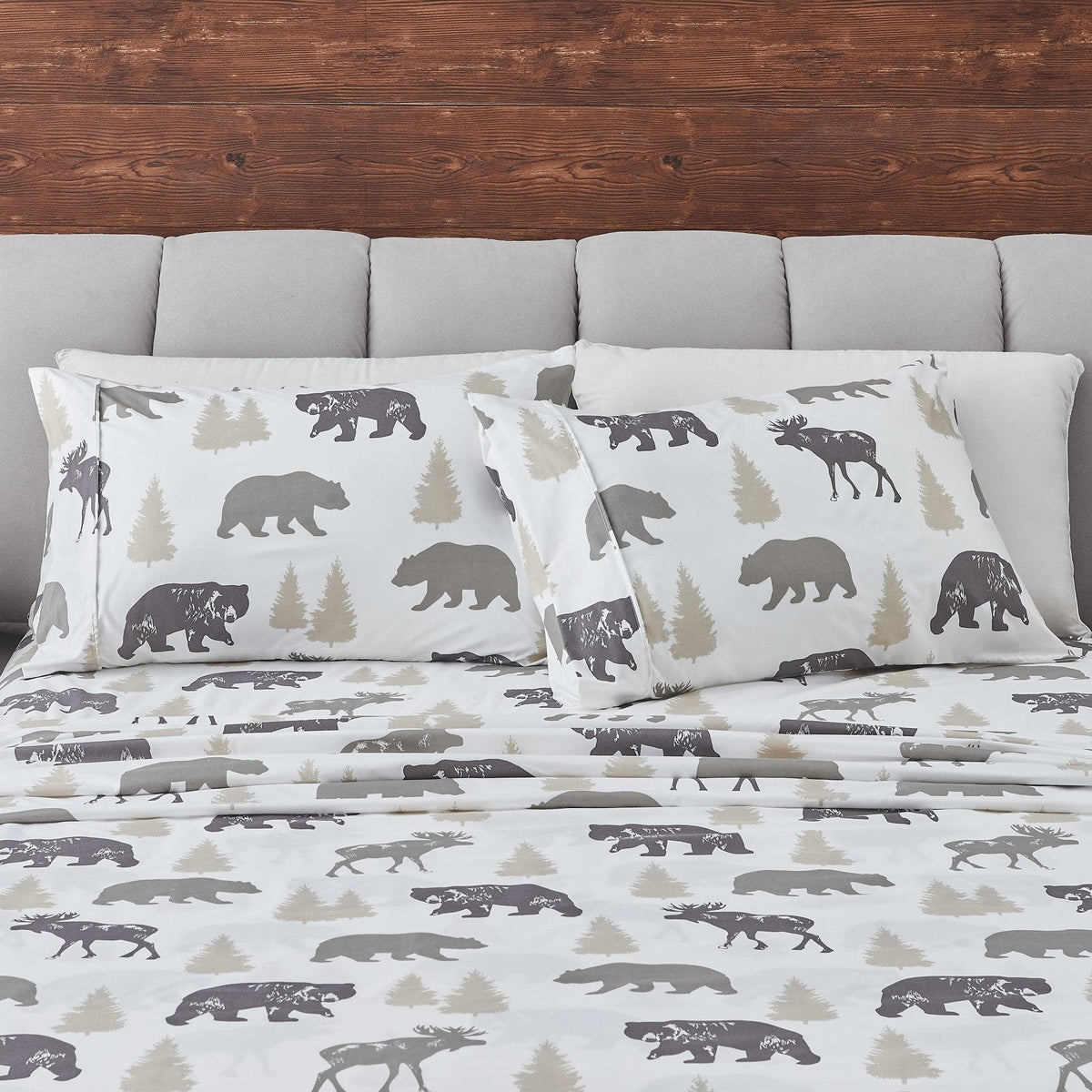 4-Piece Lodge Microfiber Sheet - Mountain Ridge Collection