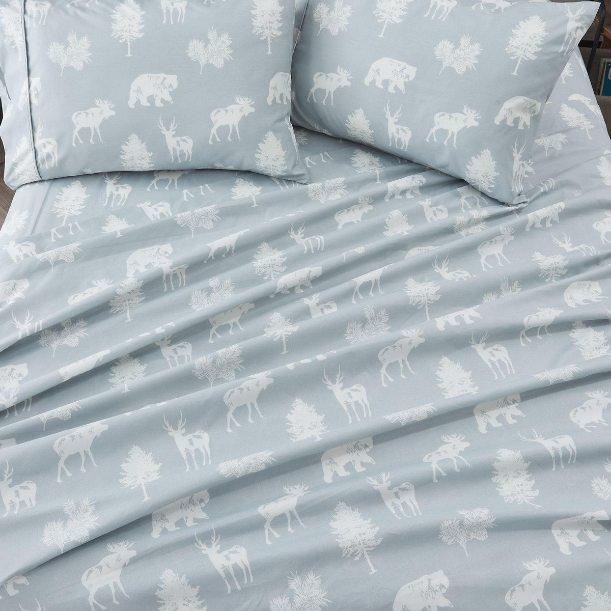 4-Piece Lodge Microfiber Sheet - Mountain Ridge Collection