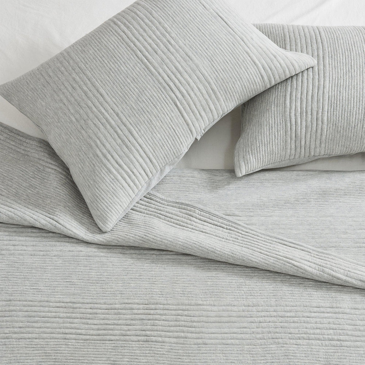 3 Piece Jersey Knit Quilt Set - Natalie Collection