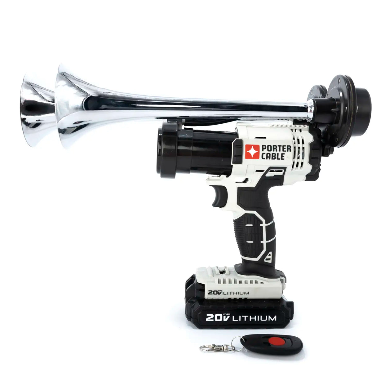 Train Horn for Porter Cable Batteries - Dual