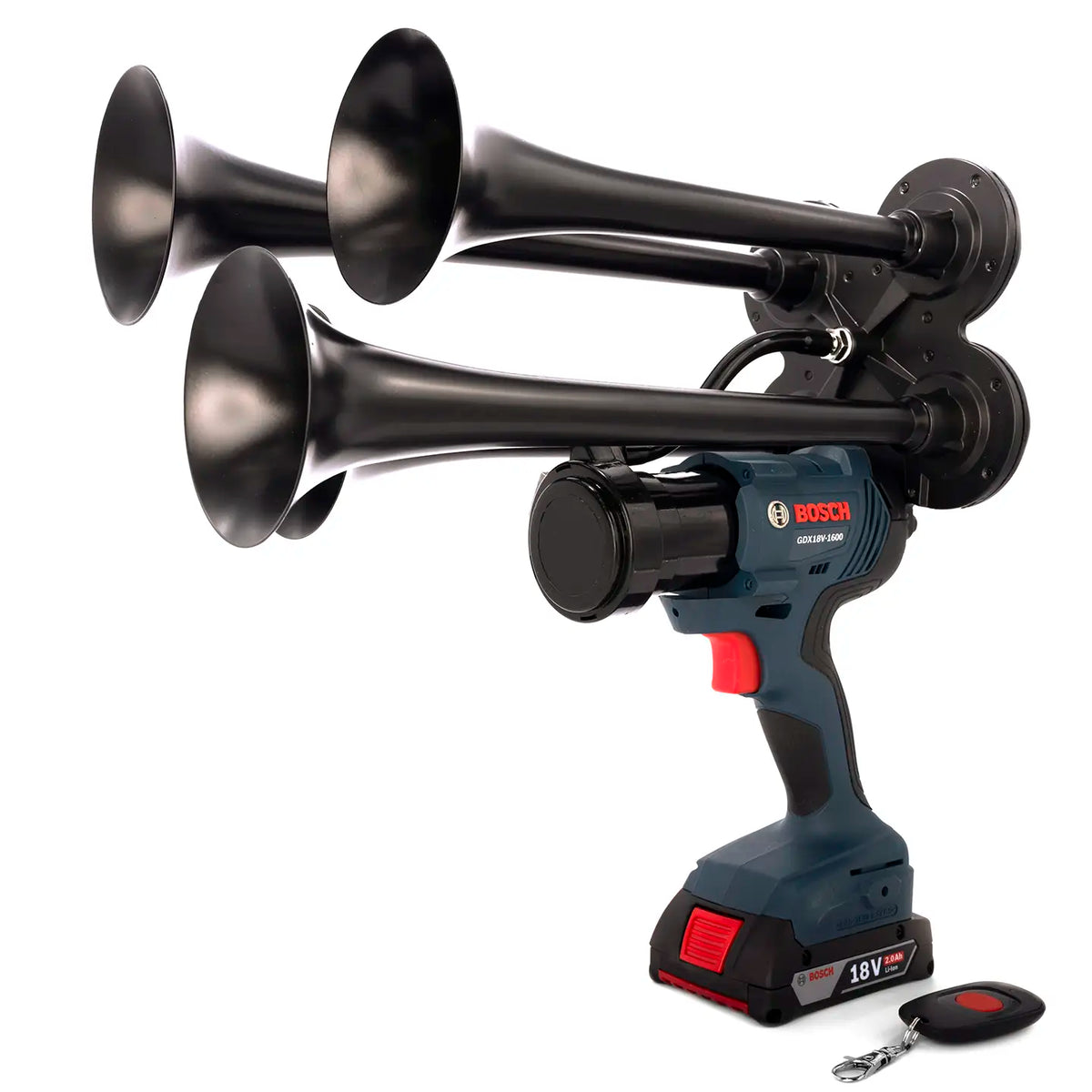 Train Horn for Bosch Batteries - Quad Pro