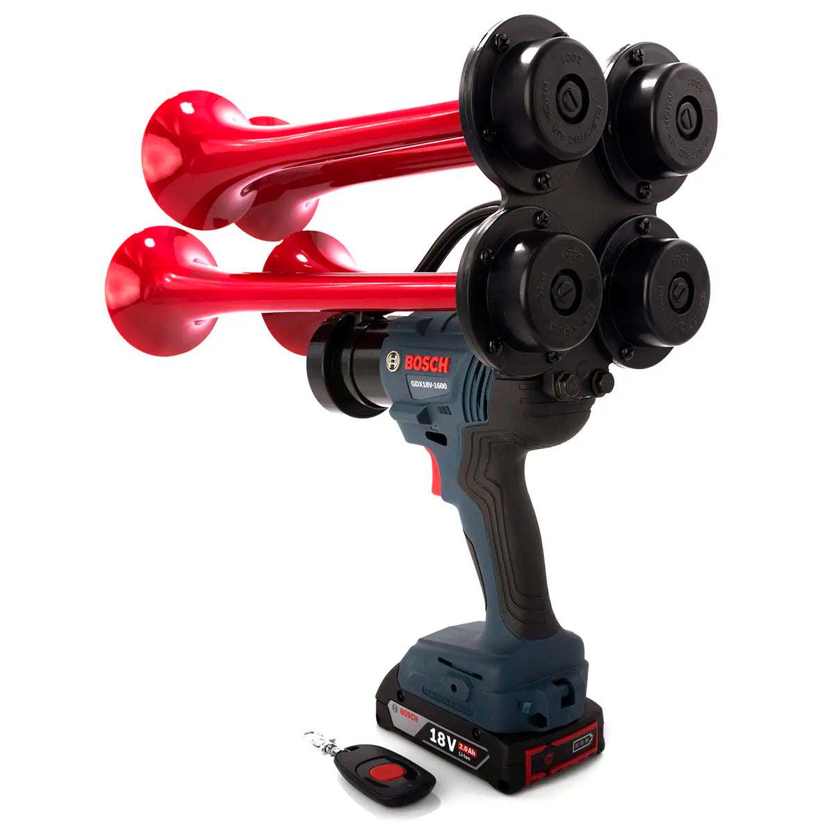 Train Horn for Bosch Batteries - Quad Pro