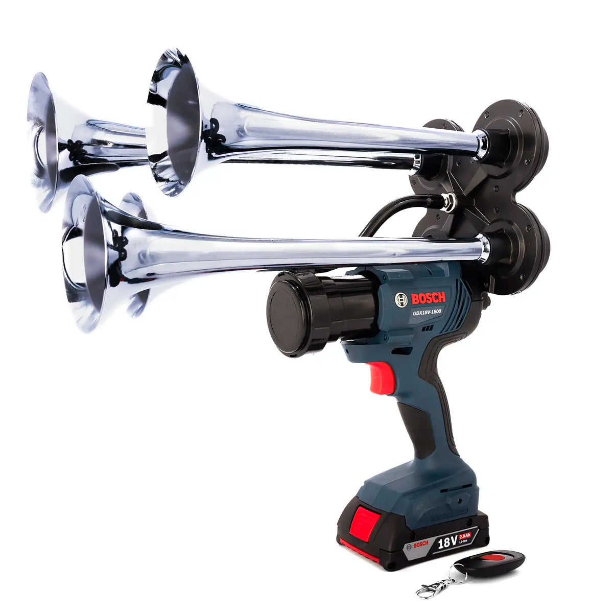 Train Horn for Bosch Batteries - Quad Pro