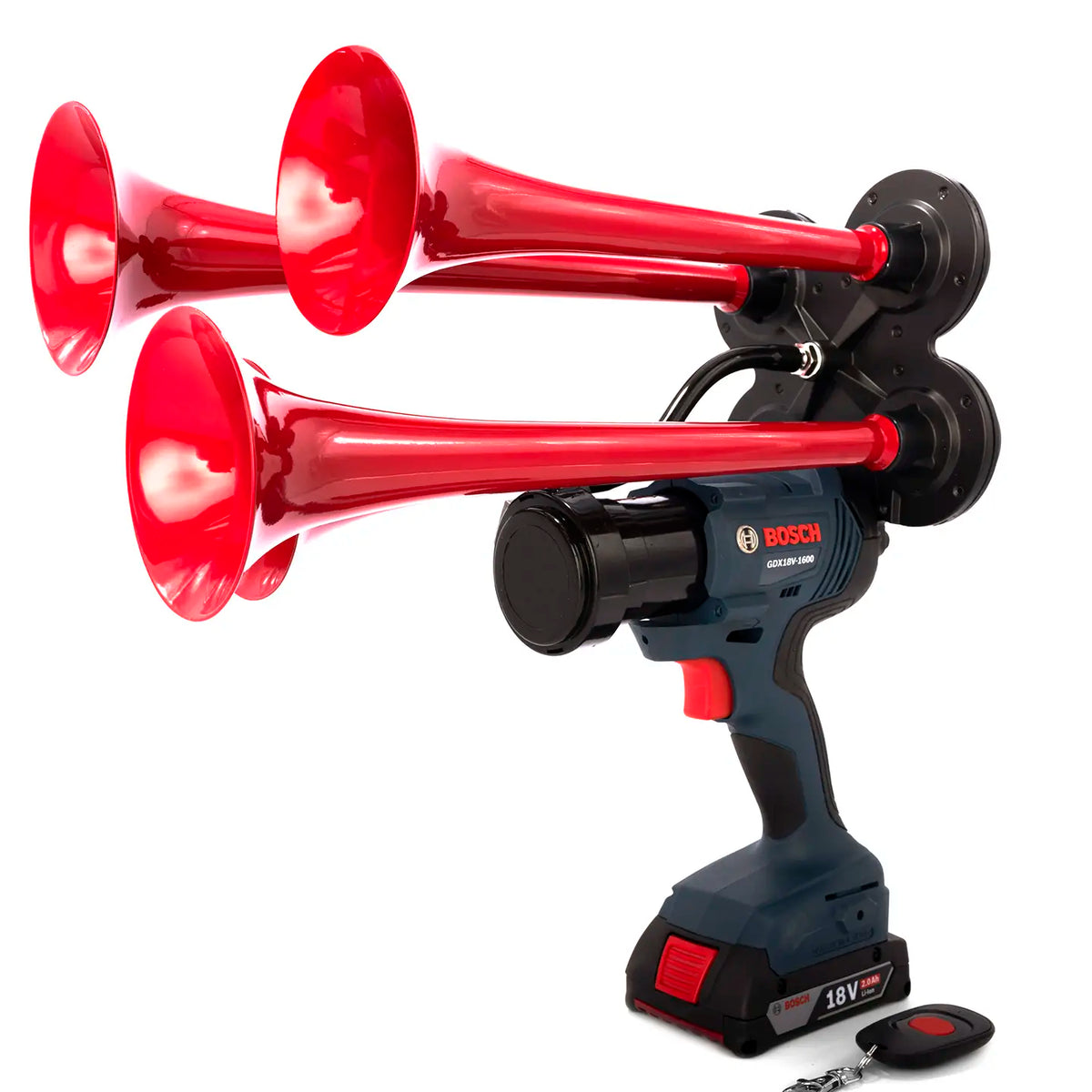 Train Horn for Bosch Batteries - Quad Pro