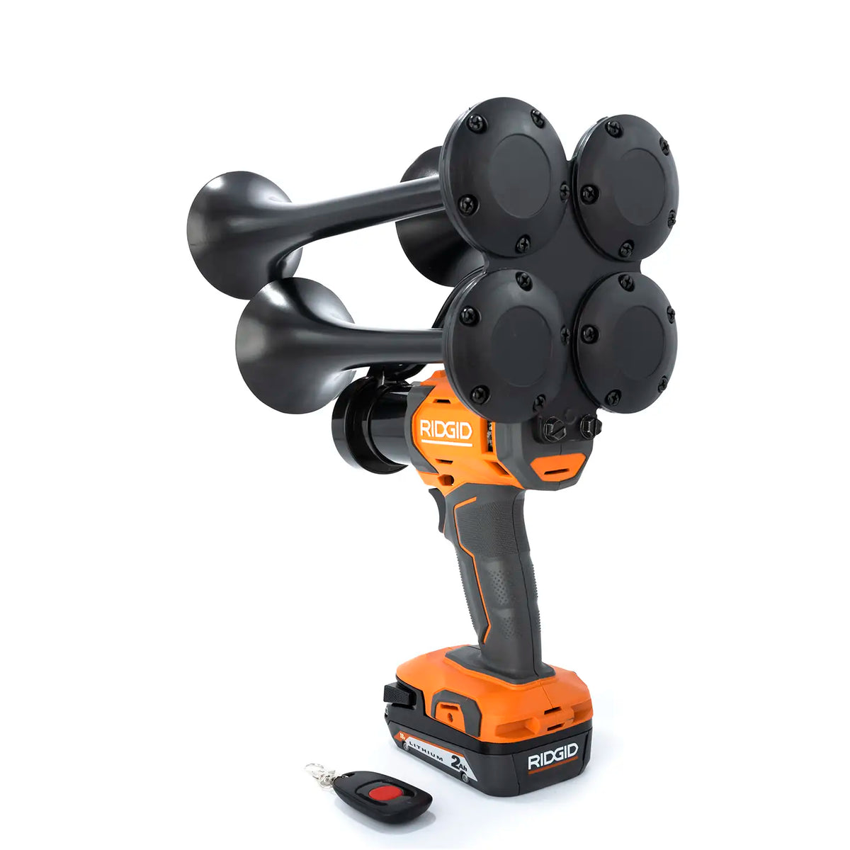 Train Horn for Ridgid Batteries - Quad