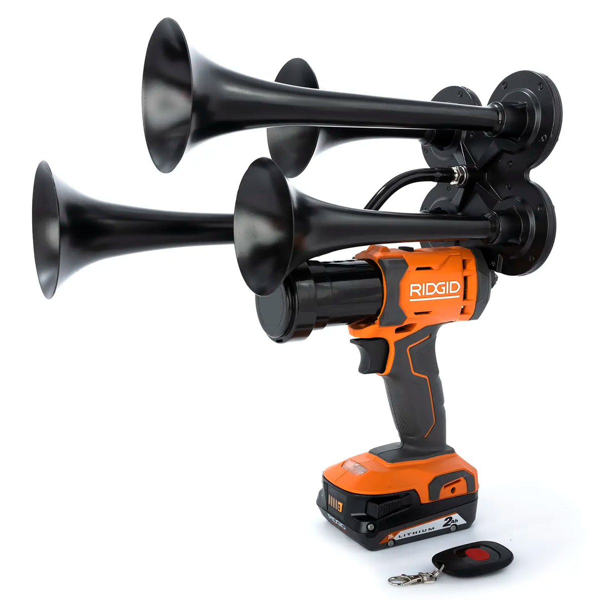 Train Horn for Ridgid Batteries - Quad