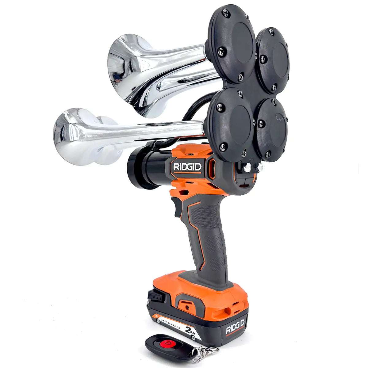 Train Horn for Ridgid Batteries - Quad