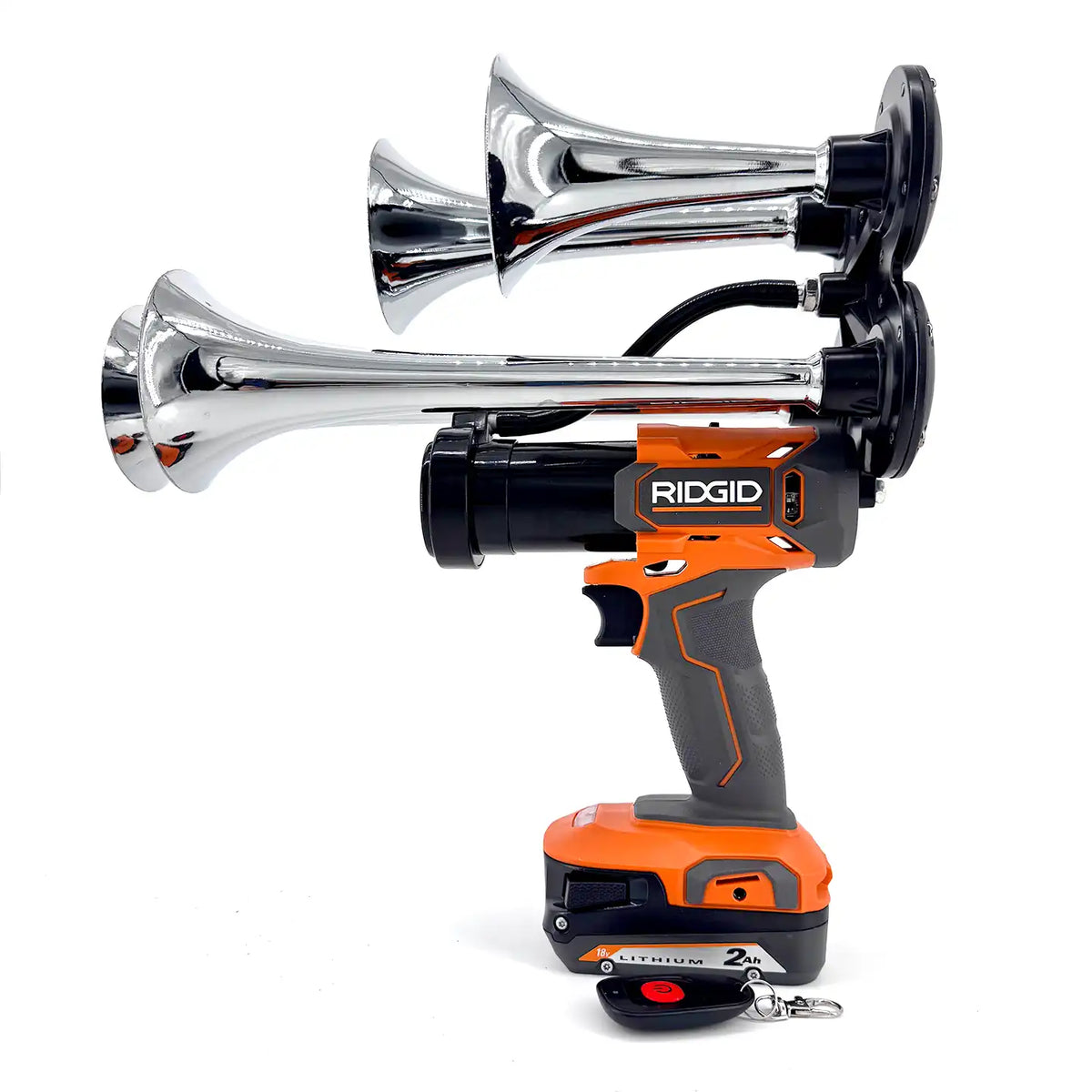 Train Horn for Ridgid Batteries - Quad