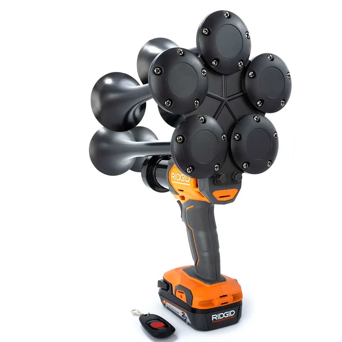 Train Horn for Ridgid Batteries - Penta (5-Trumpet Model)