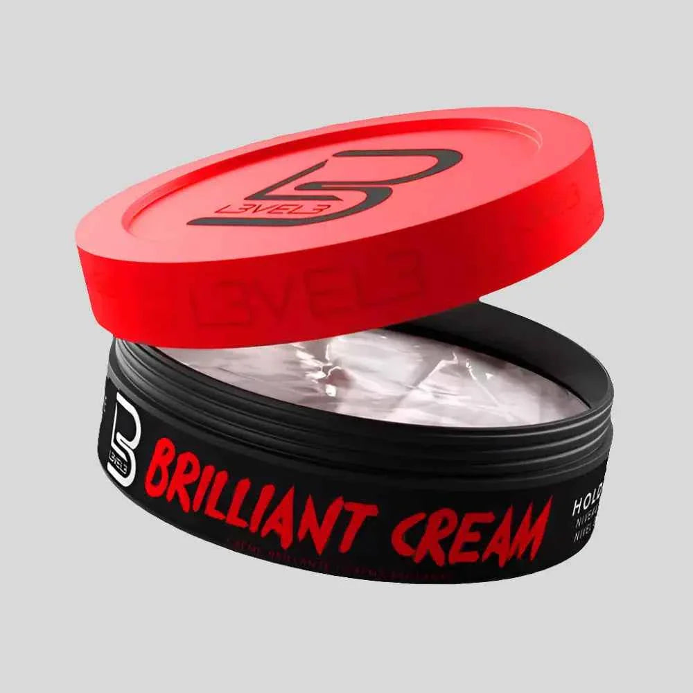 L3 Level 3 Brilliant Cream Hair Texture And Shine For All Hair Types With Durable Flexible Hold