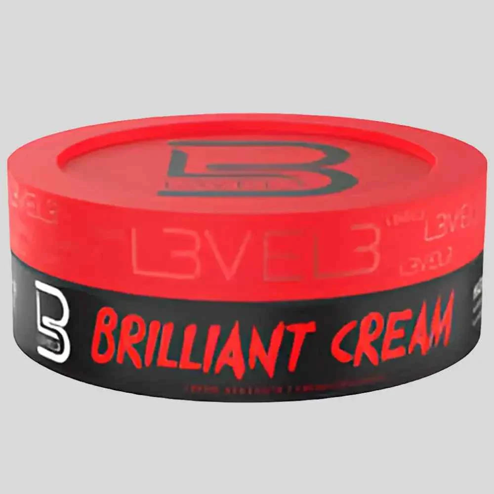 L3 Level 3 Brilliant Cream Hair Texture And Shine For All Hair Types With Durable Flexible Hold