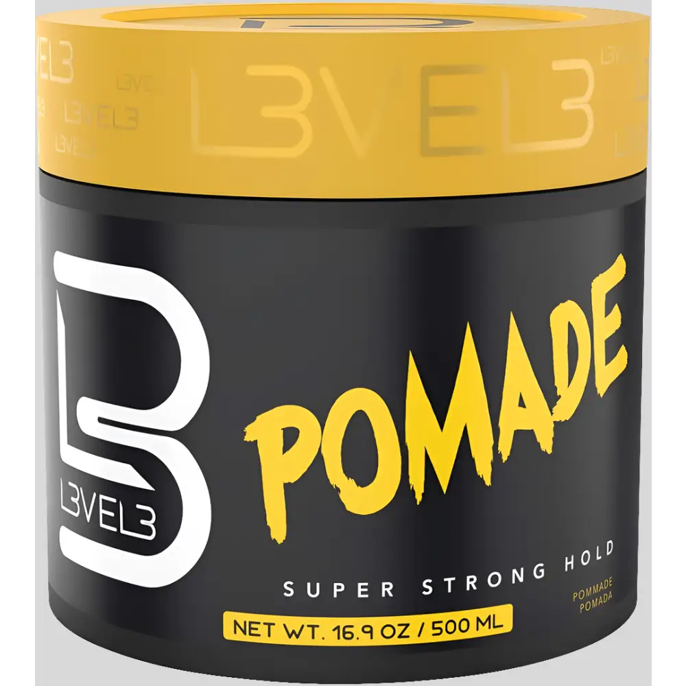 L3 Level 3 Pomade For Strong Hold And Volume, 500ml, Professional Grooming For Men