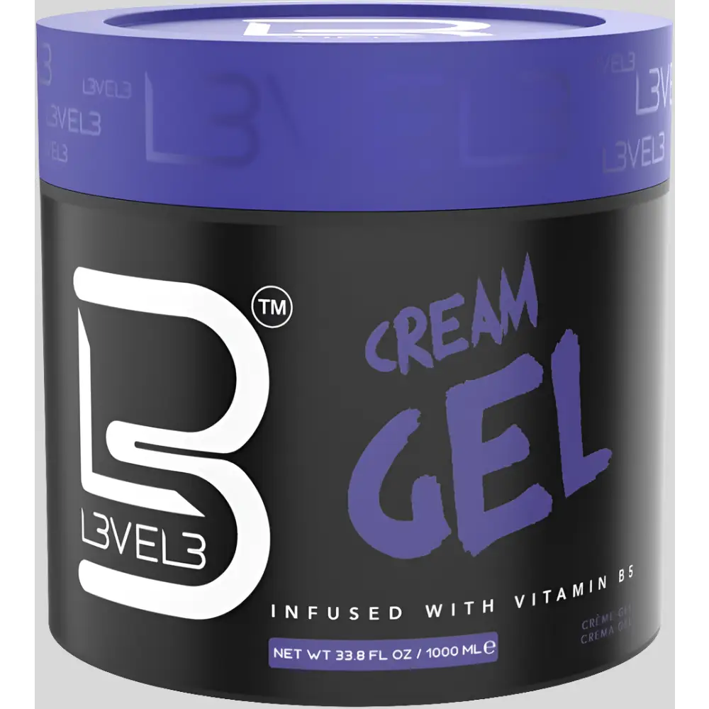L3VEL3 Cream Gel 500ml Vitamin Infused Hair Styling Hybrid For All Hair Types With Medium Hold And Shine