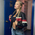 Mosaic Leather Jacket