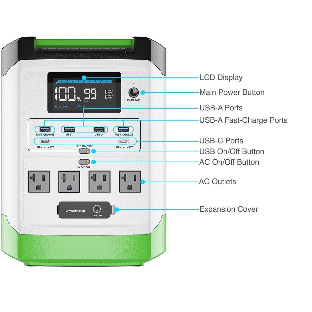 High Capacity Lithium 1800 Solar Generator