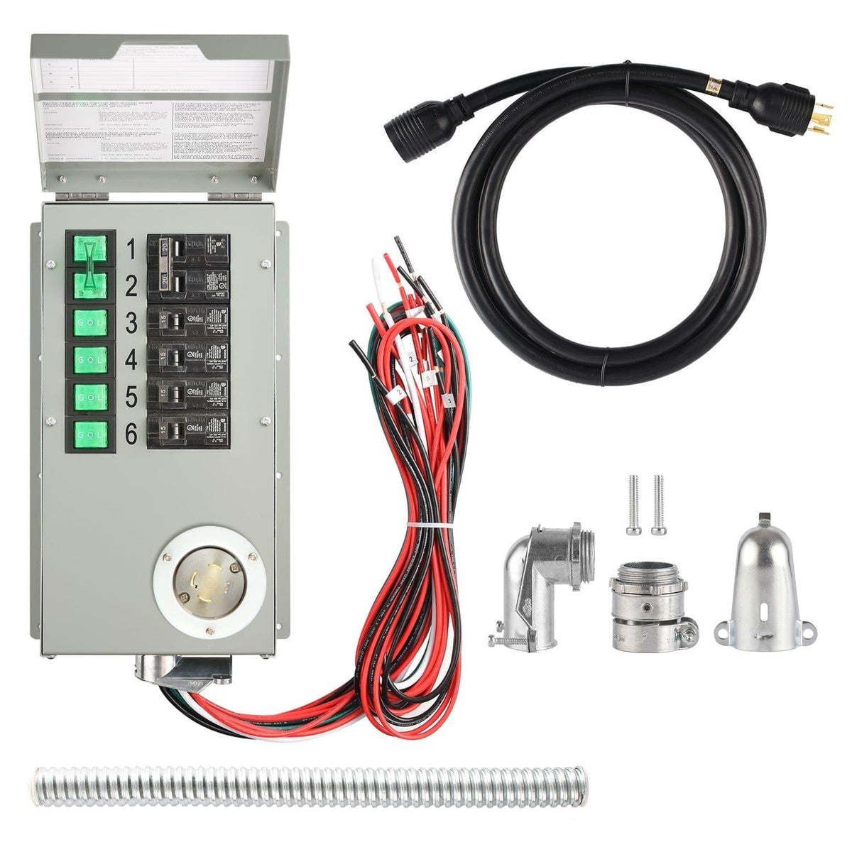 Nature’s Generator Powerhouse with Solar Panel and Transfer Switch