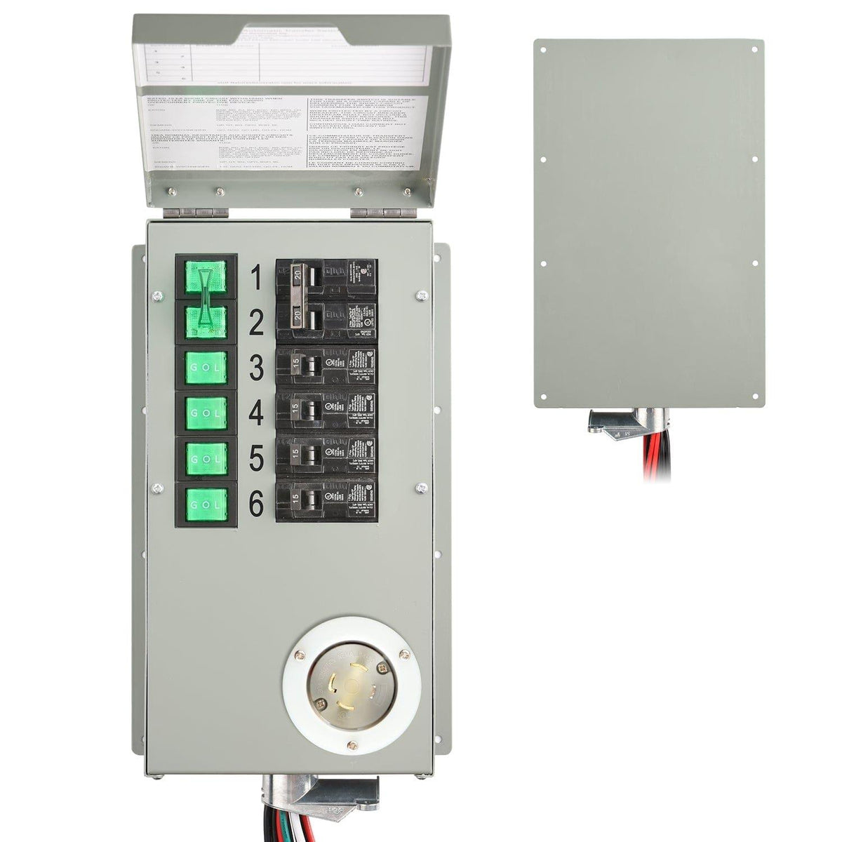 Nature’s Generator Powerhouse with Solar Panel and Transfer Switch