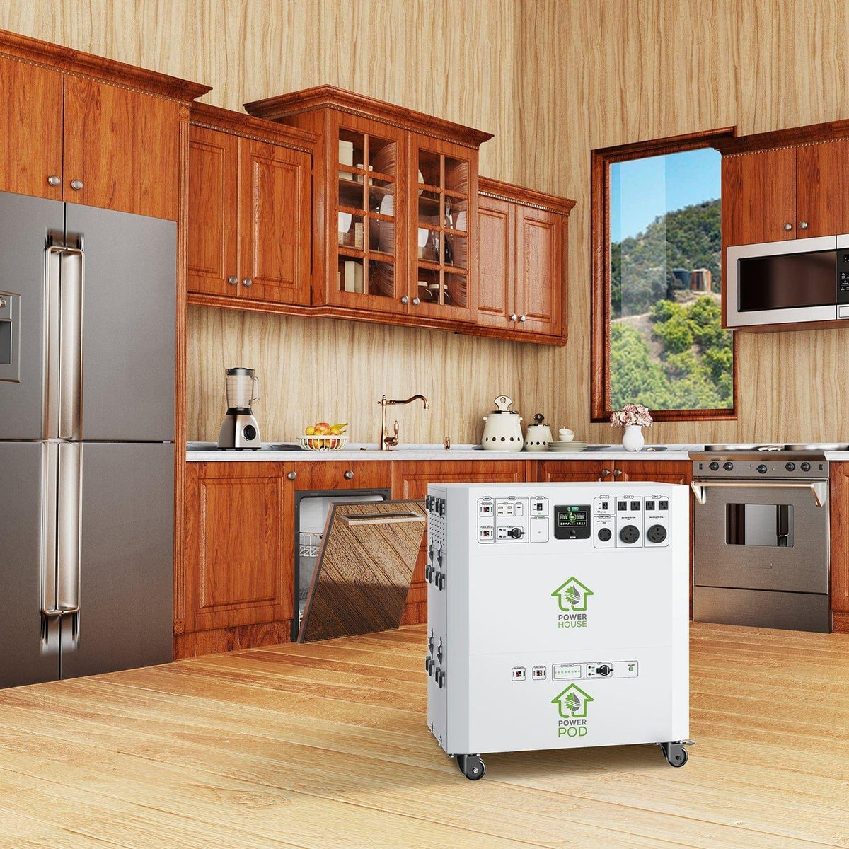 Nature’s Generator Powerhouse with Solar Panel and Transfer Switch