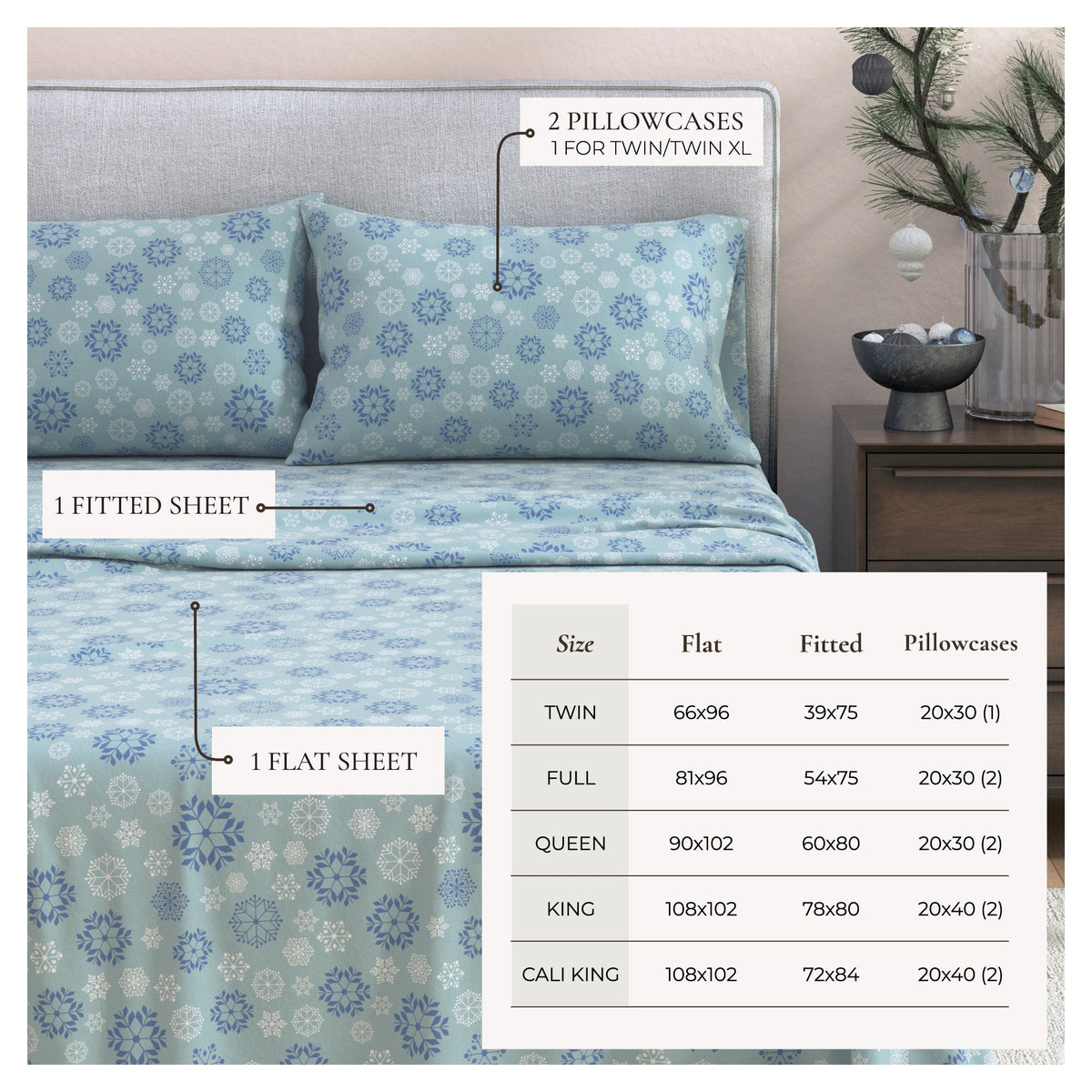 4-Piece Turkish Cotton Flannel Sheet - Stratton Collection