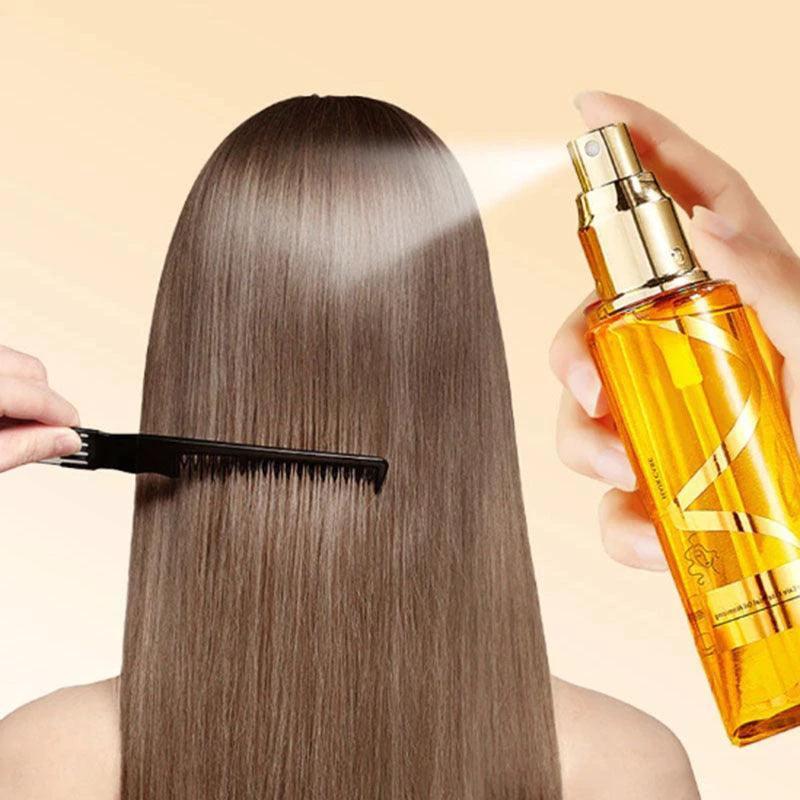 Perfume Soft Hair Care Oil - Nourishing Anti-Static Spray for Frizz-Free, Hydrated Locks