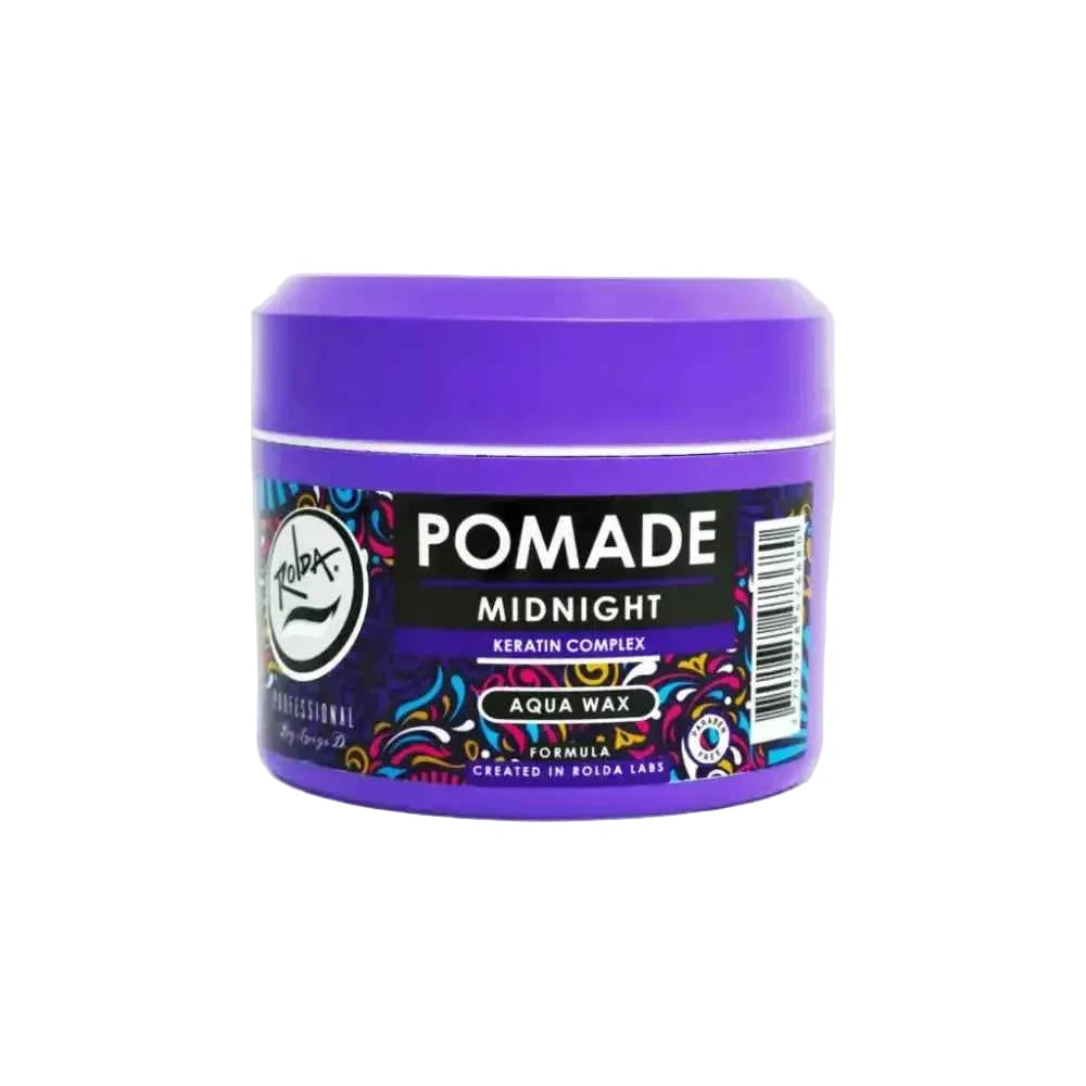 Rolda Midnight Aqua Wax Pomade For Men With Medium Hold And High Gloss Shine For Everyday And Special Occasion Styles