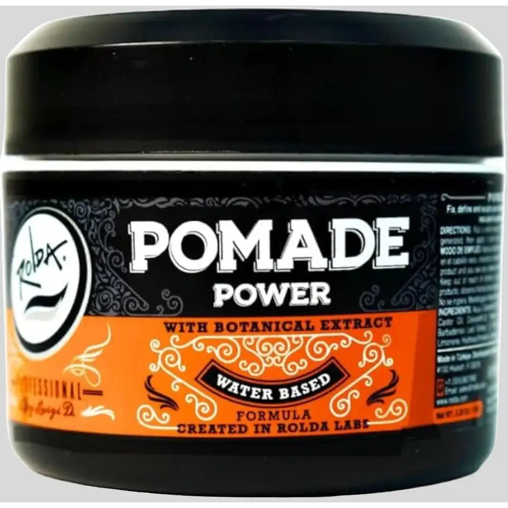 Rolda Power Hair Pomade Water Based Glossy Hold 5.29oz For Men Strong Long Lasting Shine