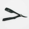 Rolda Stainless Steel Straight Edge Razor Holder Black For Professional Barbers With Ergonomic Precision And Control
