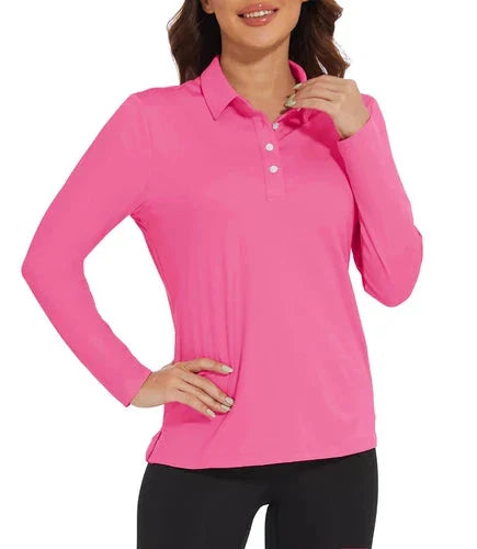 Stylish Women's Polo Shirt - UPF 50+ Sun Protection & Quick Dry Comfort