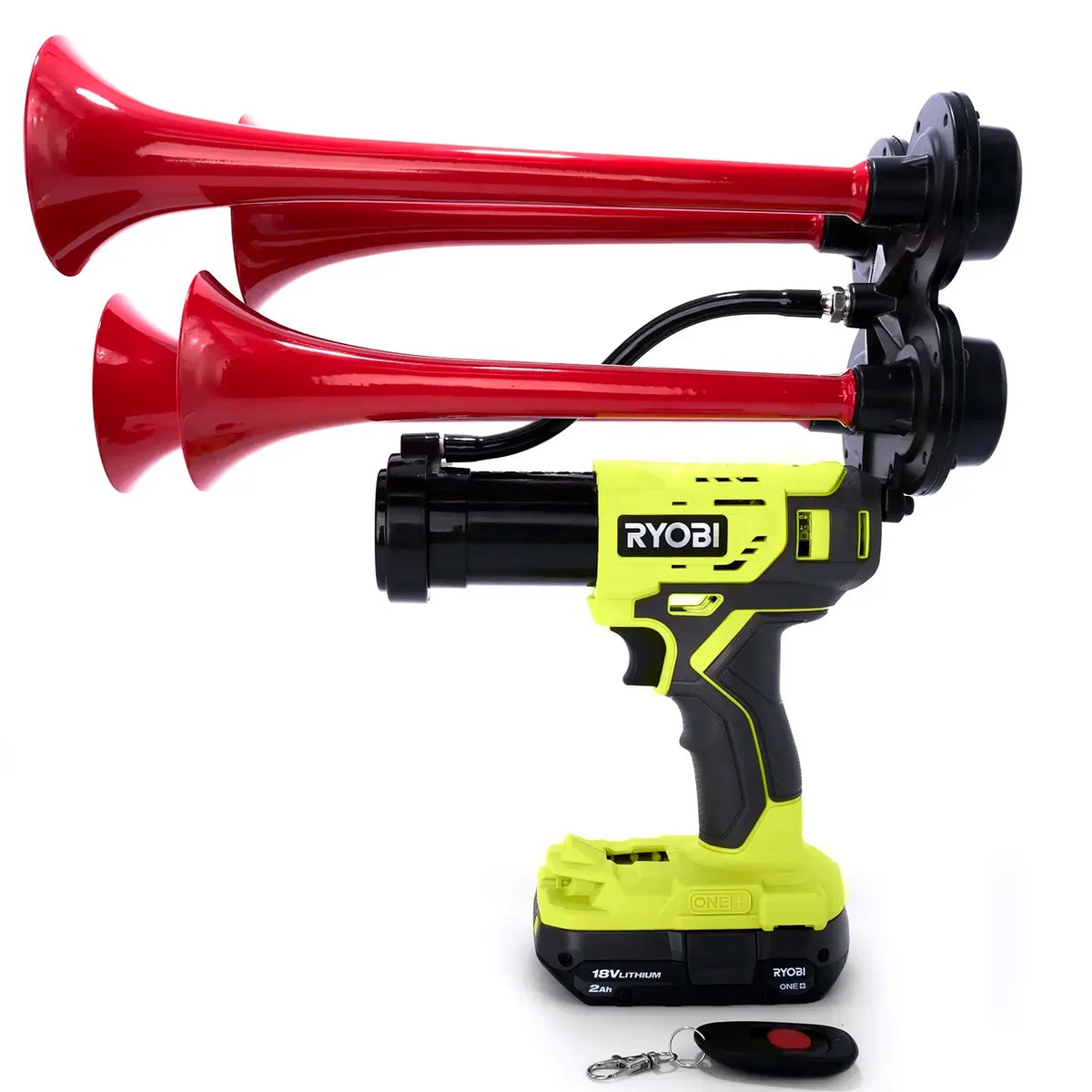 Train Horn for Ryobi Batteries — Quad Pro