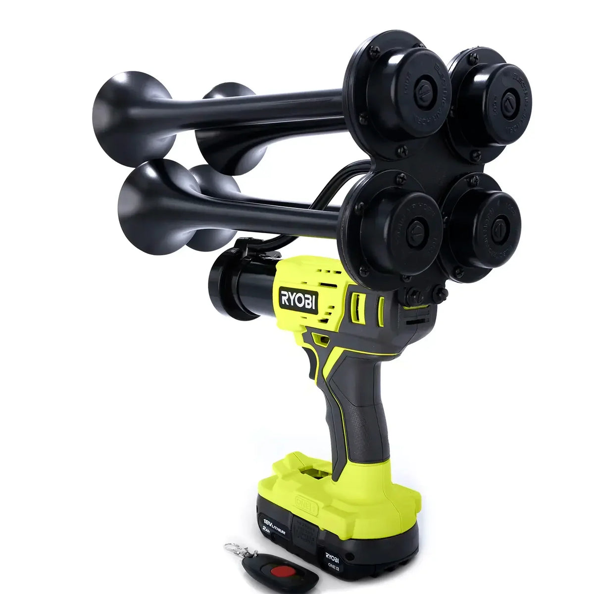 Train Horn for Ryobi Batteries — Quad Pro
