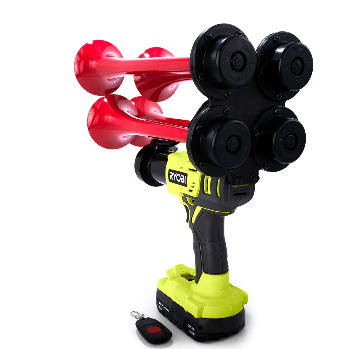 Train Horn for Ryobi Batteries — Quad Pro