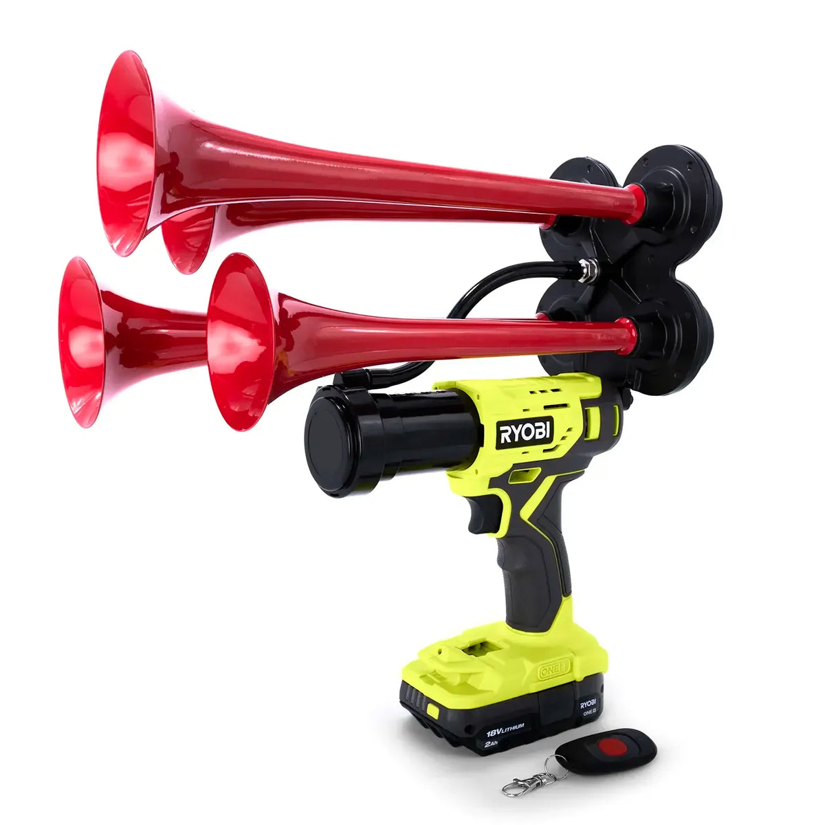 Train Horn for Ryobi Batteries — Quad Pro
