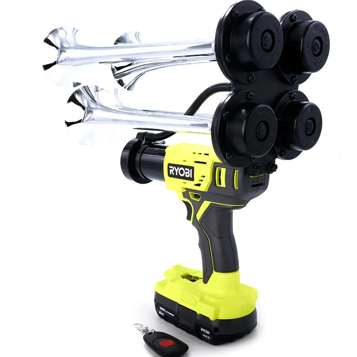 Train Horn for Ryobi Batteries — Quad Pro