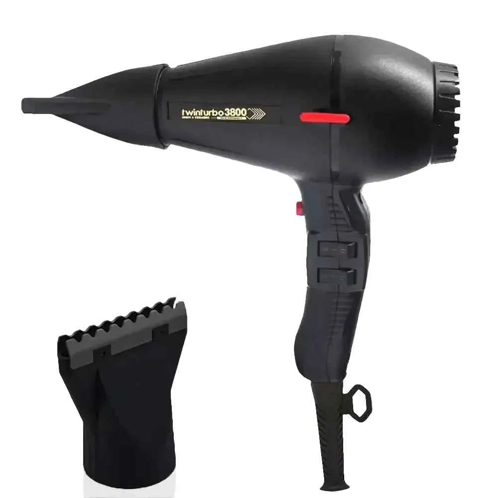 Turbo Power Twin Turbo 3800 Hair Dryer Ceramic Heating for Stable Heat and Fast Styling for All Hair Types