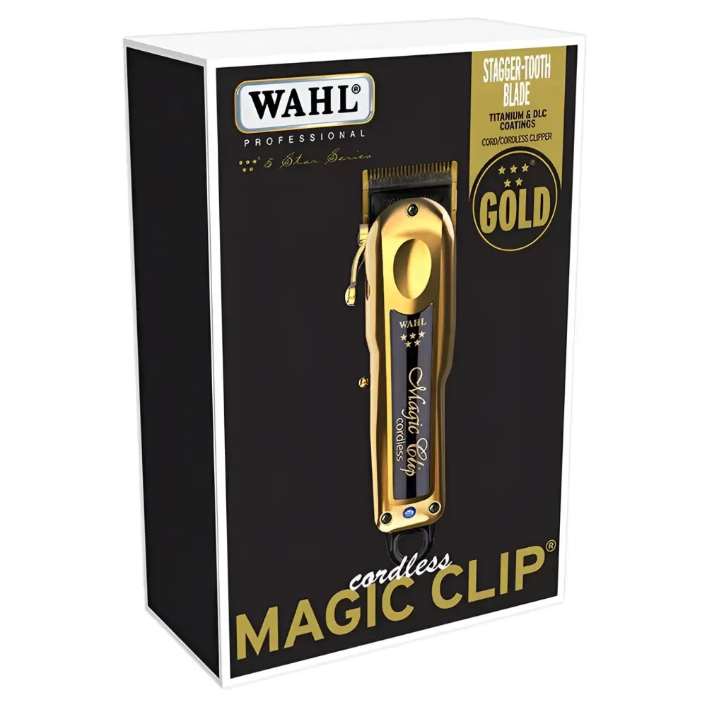 Wahl Gold Magic Clip Cordless Clipper 5 Star Limited Edition Premium Precision Tool For Professional Barbers