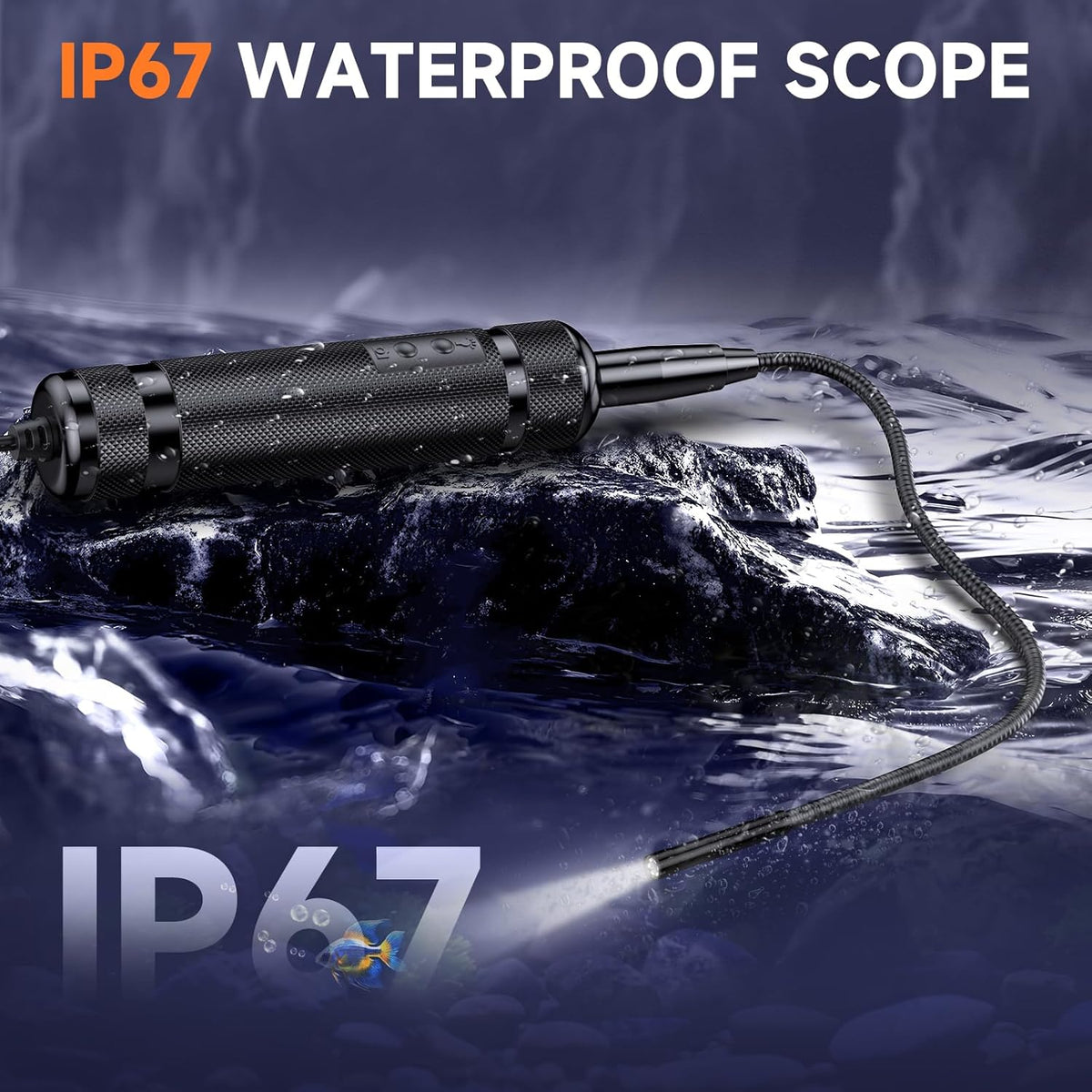 YOUCANIC USB Videoscope | IP67 Waterproof Boroscope with LED Camera for Precision Inspections
